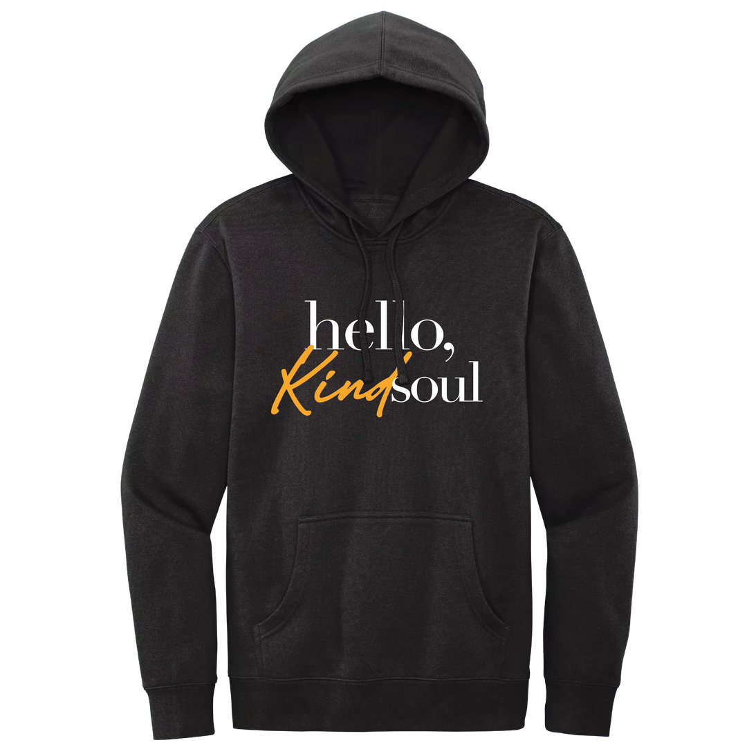 Hello, Kind Soul Unisex Hoodie - Black